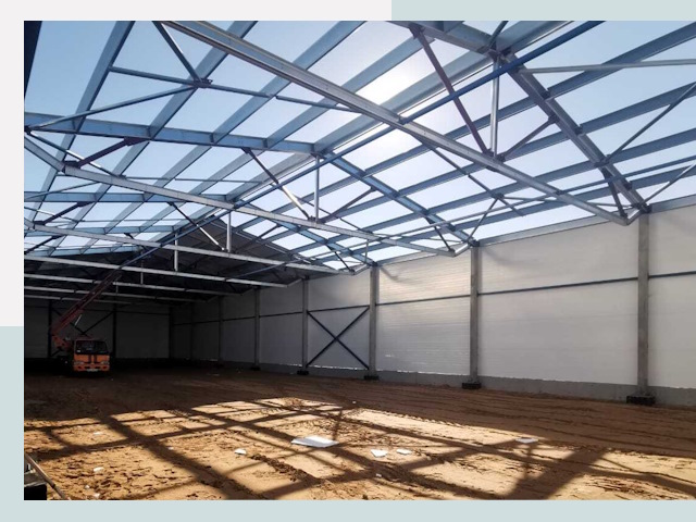 Строительство сенохранилищ в Щекино