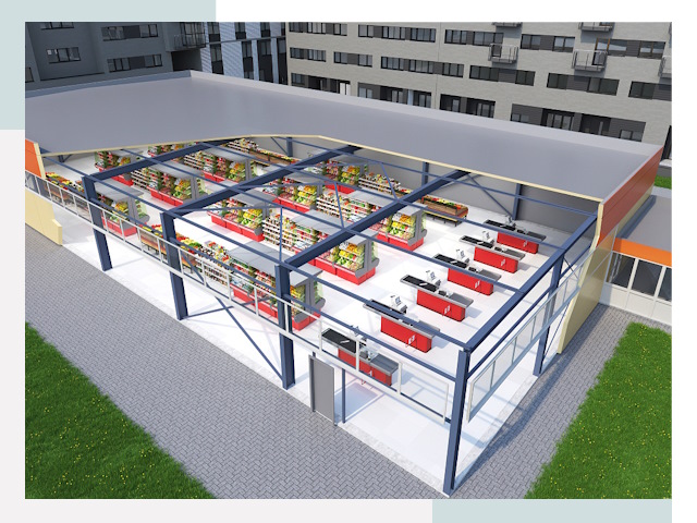 Строительство магазинов в Щекино от 618 руб. за м²