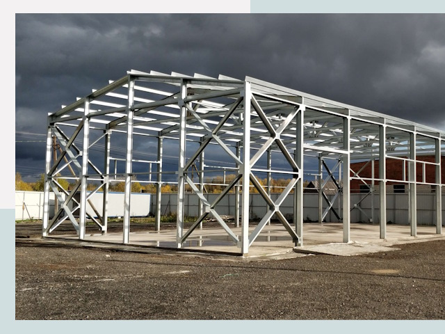 Двускатные ангары в Щекино от 618 руб. за квадрат