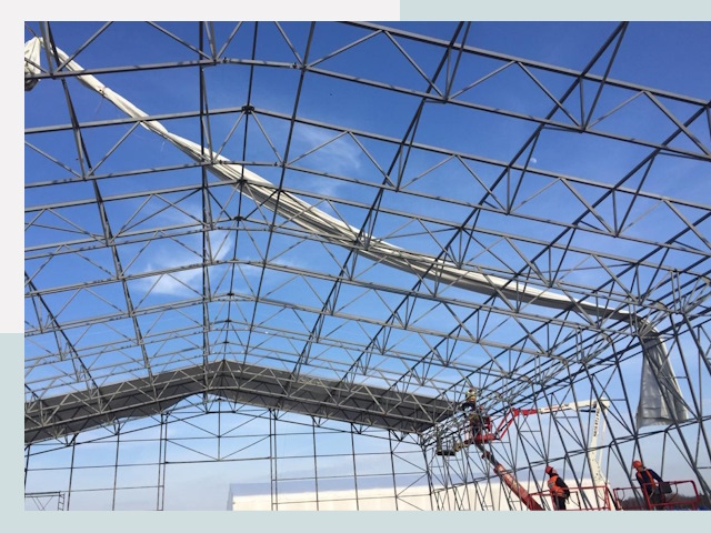 Шатровые ангары от 618 руб. в Щекино и Тульской области