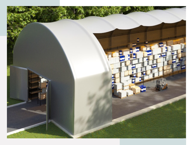 Тентовые ангары в Щекино