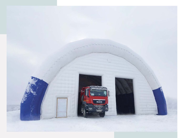 Мобильные ангары в Щекино