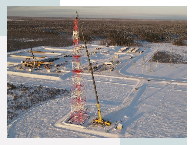 Мачты связи в Щекино