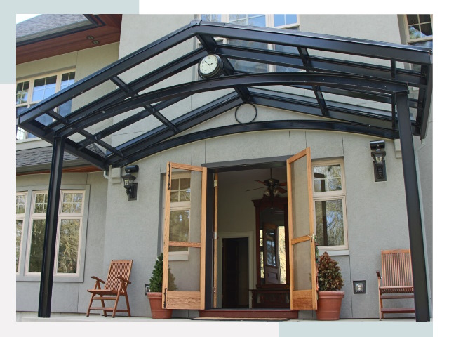 Козырьки металлические в Щекино