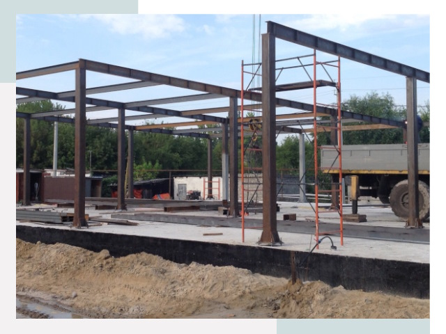 Фундамент для ангаров в Щекино