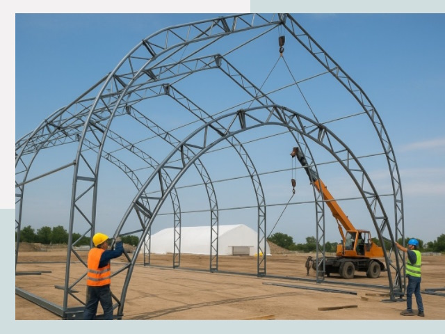 Монтаж ангаров в Щекино от 618 руб. - Надежно и быстро