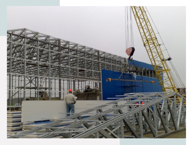 Монтаж ангаров в Щекино