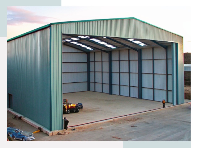 Строительство ангаров в Щекино